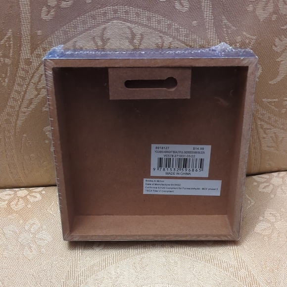 NWT You're A Bright Beautiful Goddess Wall Art Galaxy Background - Picture 2 of 6